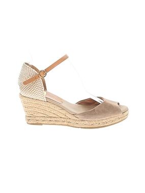 kanna Suede Espadrille Wedge Sandals (38)